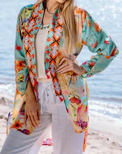 Desert Bloom Silk Viscose Kimono