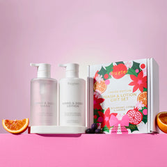 Huxter Festive Gift Set Body Wash & Body Lotion - Blackcurrant, Citrus & Amber 500ml