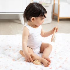 3-Piece Wooden Baby Brush Set