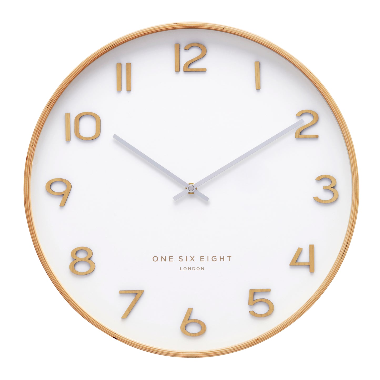 Wallace White 41cm Silent Wall Clock