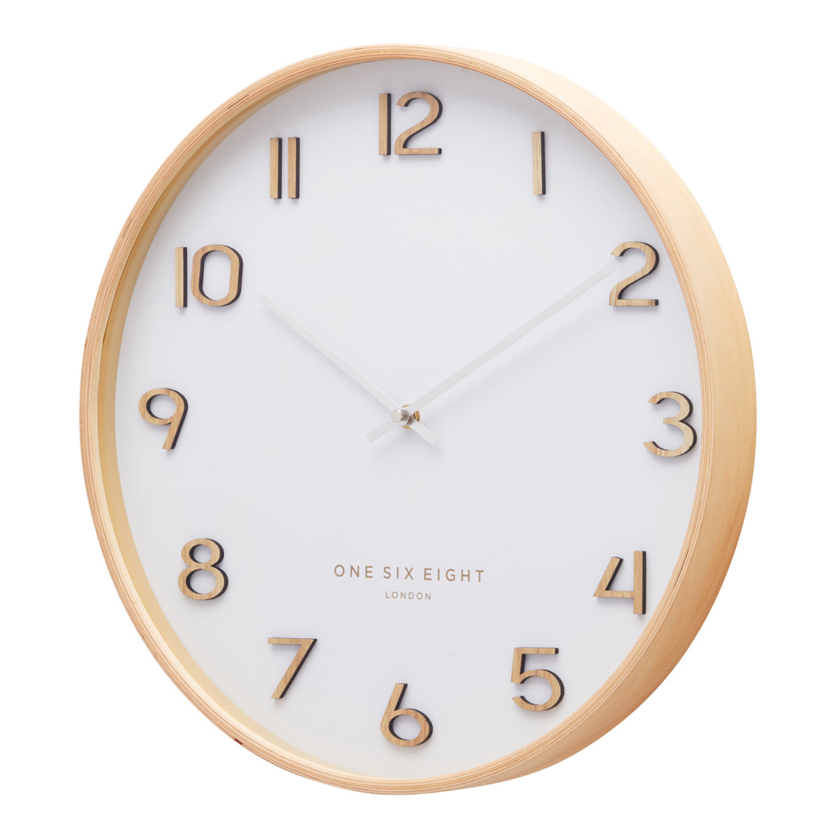 Wallace White 41cm Silent Wall Clock