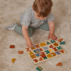Wooden Alphabet Learning Game