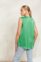 Sleeveless Tank Top - Green