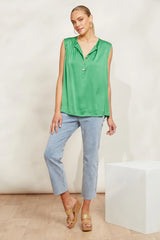 Sleeveless Tank Top - Green
