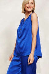 Sleeveless Tank Top - Blue