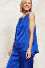 Sleeveless Tank Top - Blue