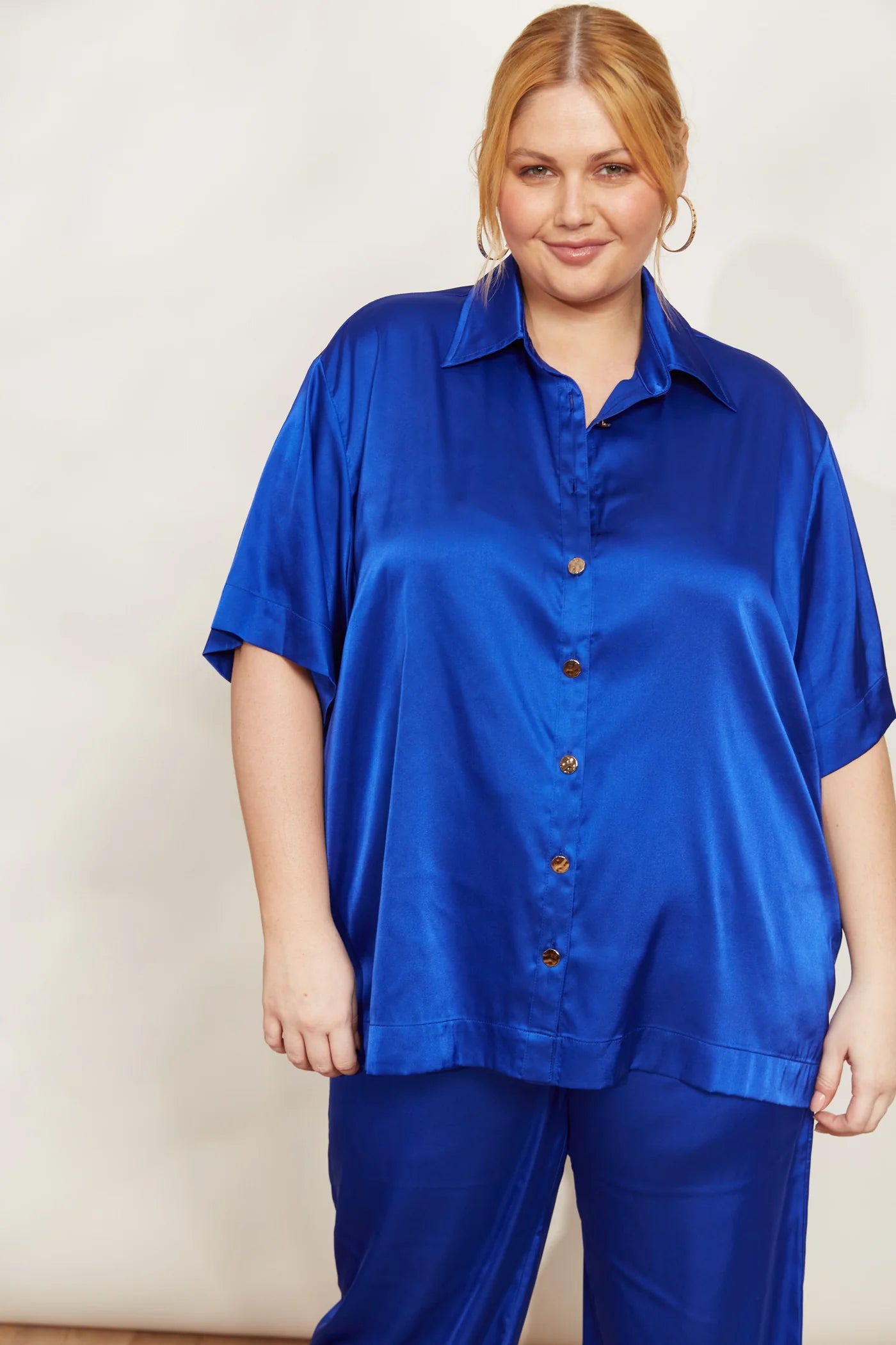 Luxe Relaxed Shirt - Blue