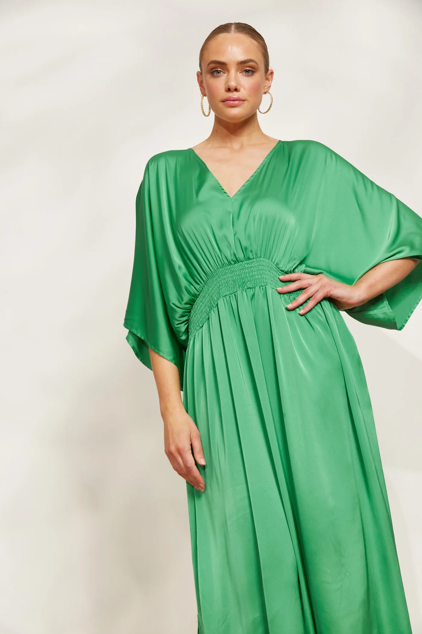 Elegant Maxi Dress - Green