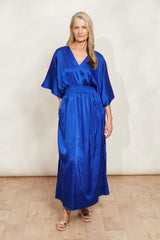 Elegant Maxi Dress - Blue
