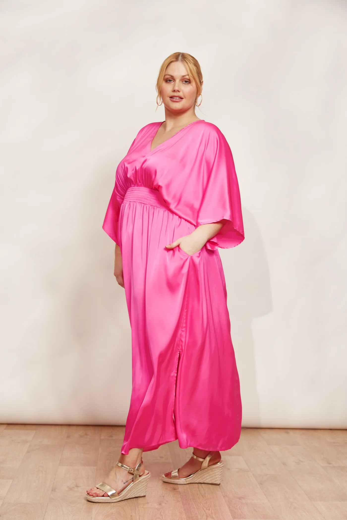 Elegant Maxi Dress - Pink