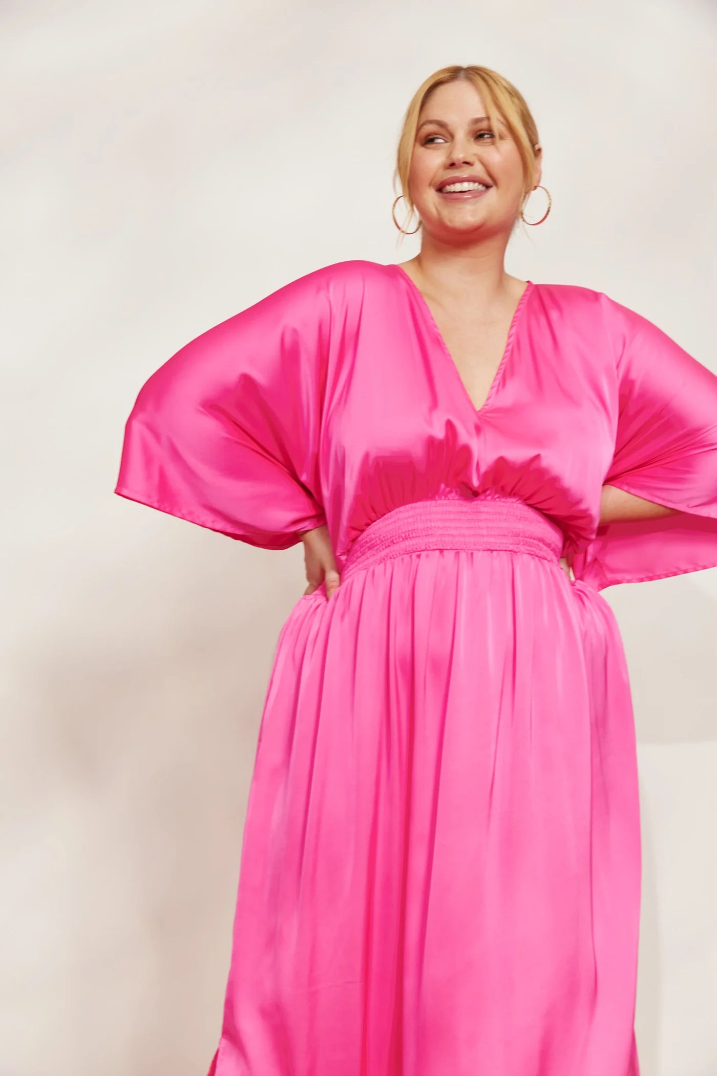 Elegant Maxi Dress - Pink