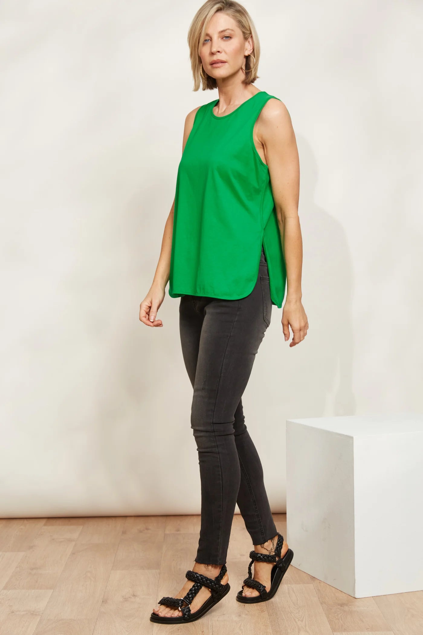 Cotton Tank Top - Green