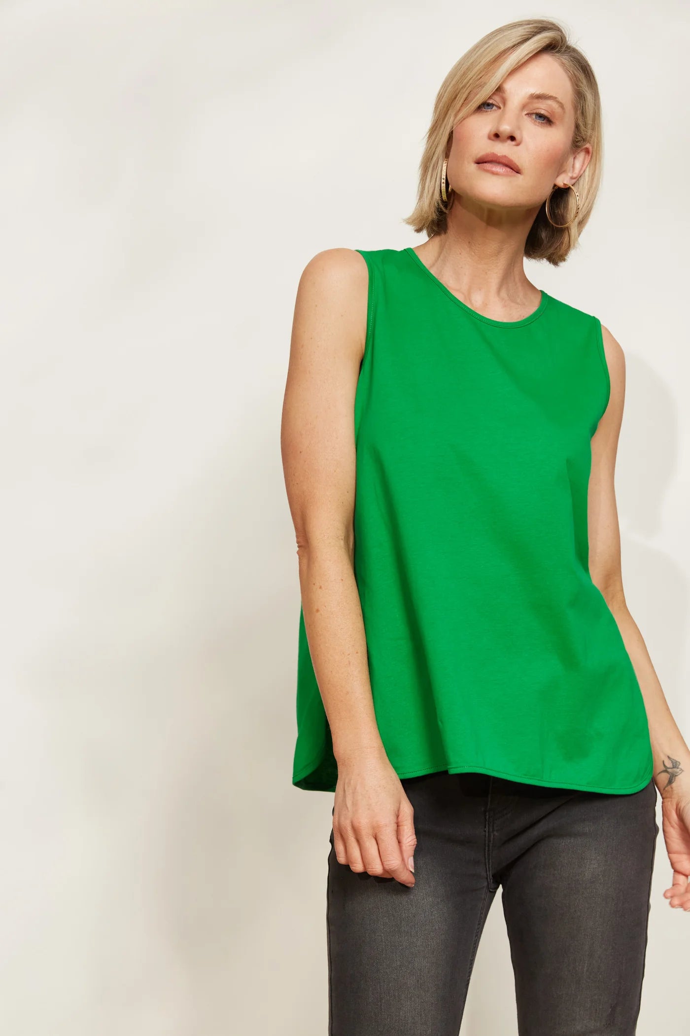 Cotton Tank Top - Green