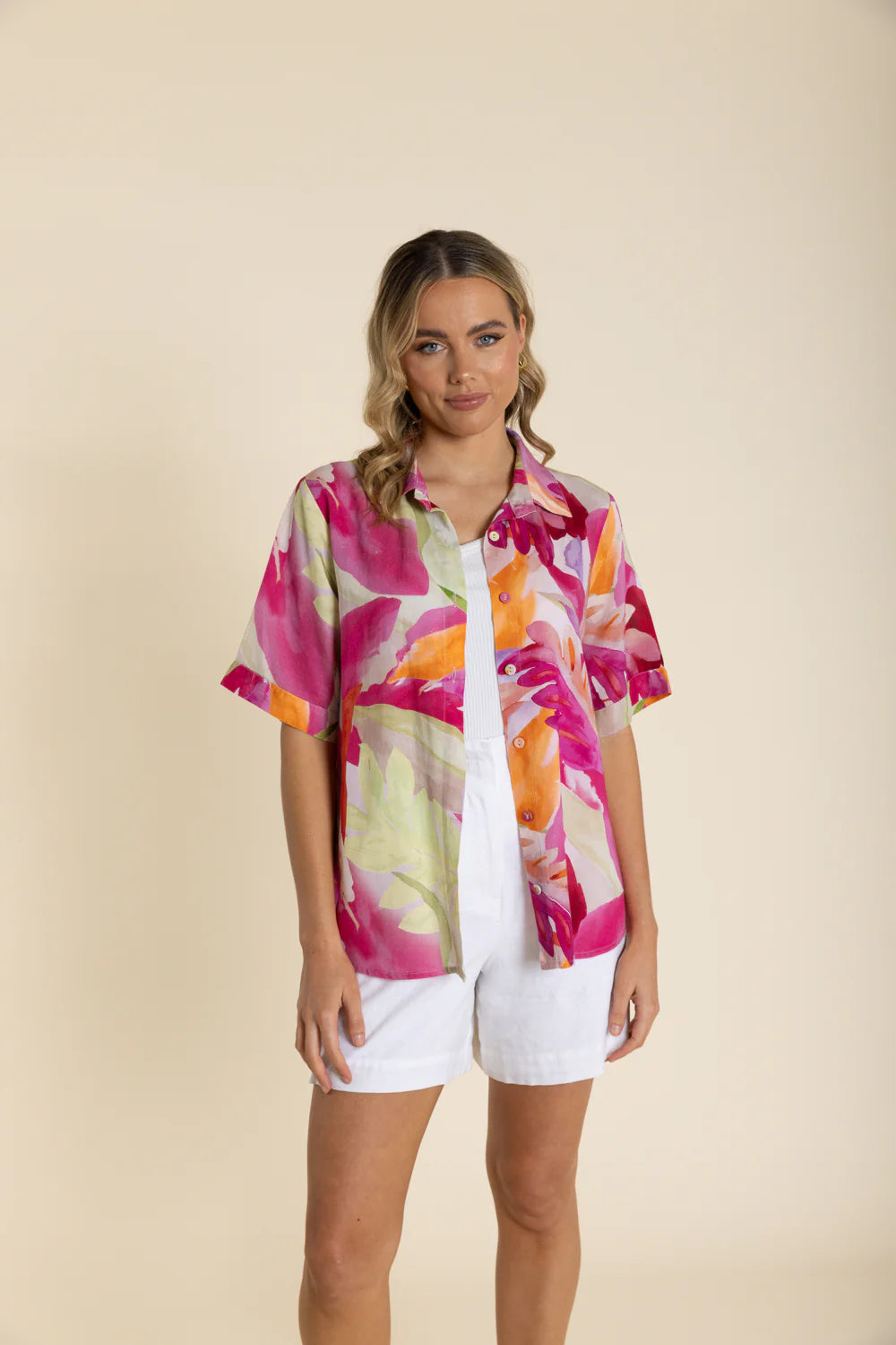 Paradise Print Short Sleeve Shirt