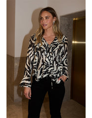 Brave & True Harper Zebra Print Top