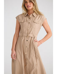 Mayfair Shirt Dress – Taupe