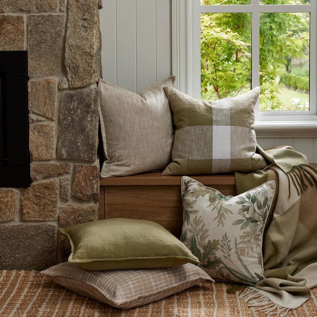 Lincoln Moss Green Cushion 50cm