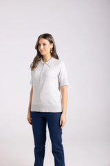 Zip Knit Polo – Chic Zip-Up Collar Top