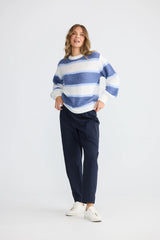 Holiday Cove Knit – Blue Multi Stripe