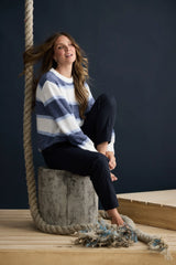 Holiday Cove Knit – Blue Multi Stripe