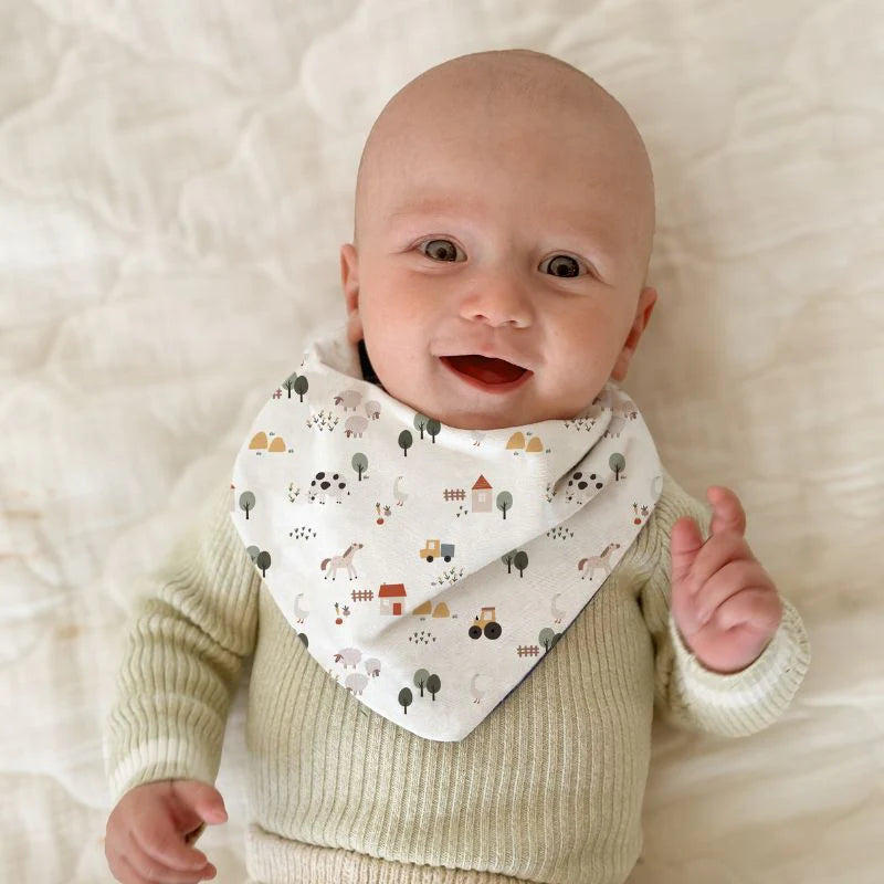 Country Farm Bandana Bibs 2pk