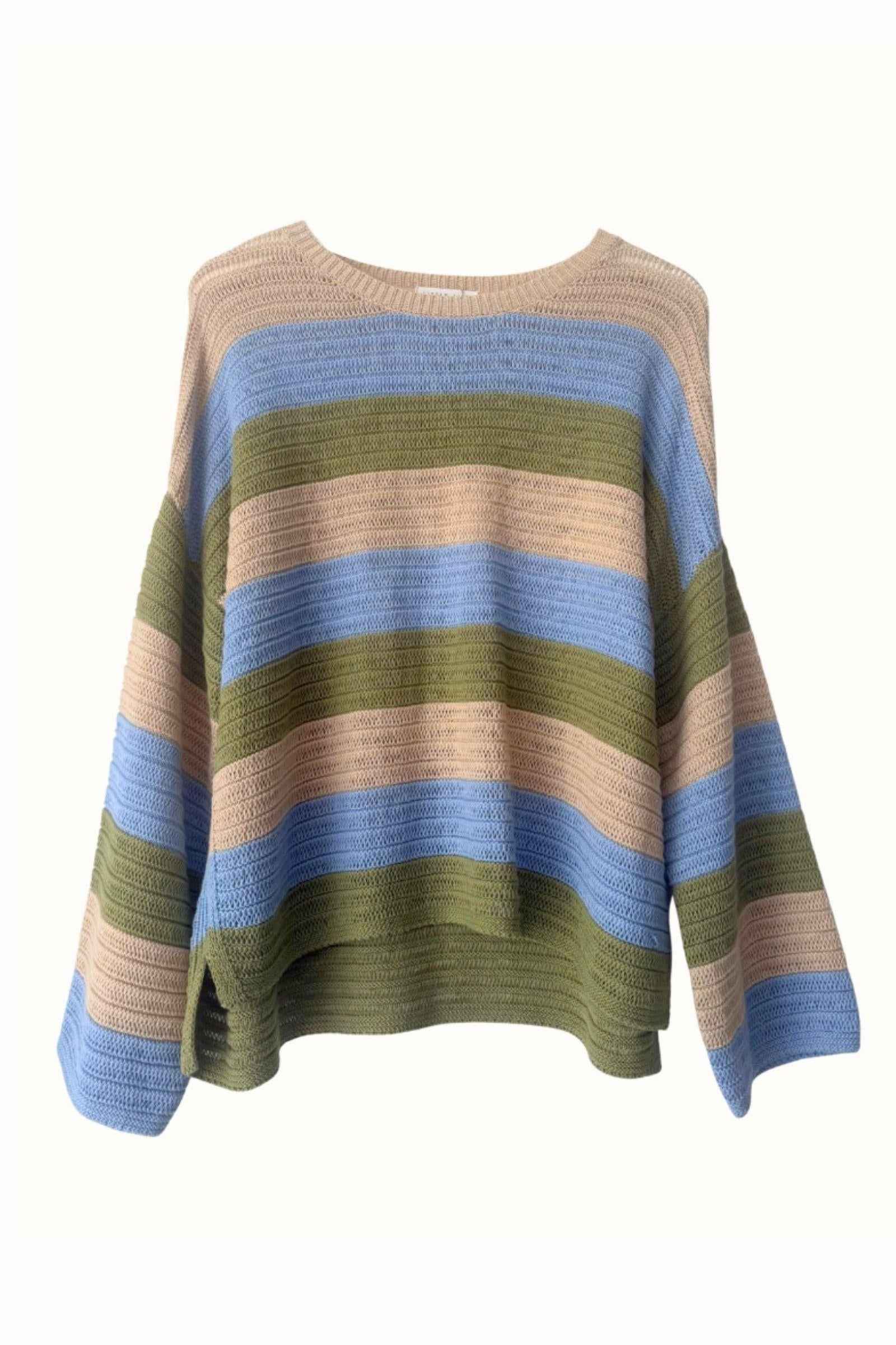 Little Lies Tulum Stripe Knit in Multi styled shot