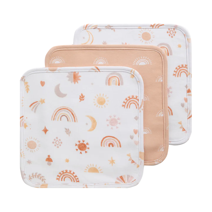 Bohemian Bliss Organic Cotton Wash Cloths