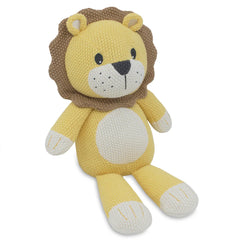 Leo the Lion Knitted Rattle Toy