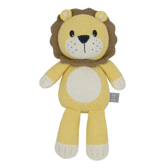 Leo the Lion Knitted Rattle Toy
