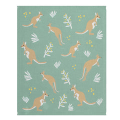 Australiana Kangaroo Baby Blanket