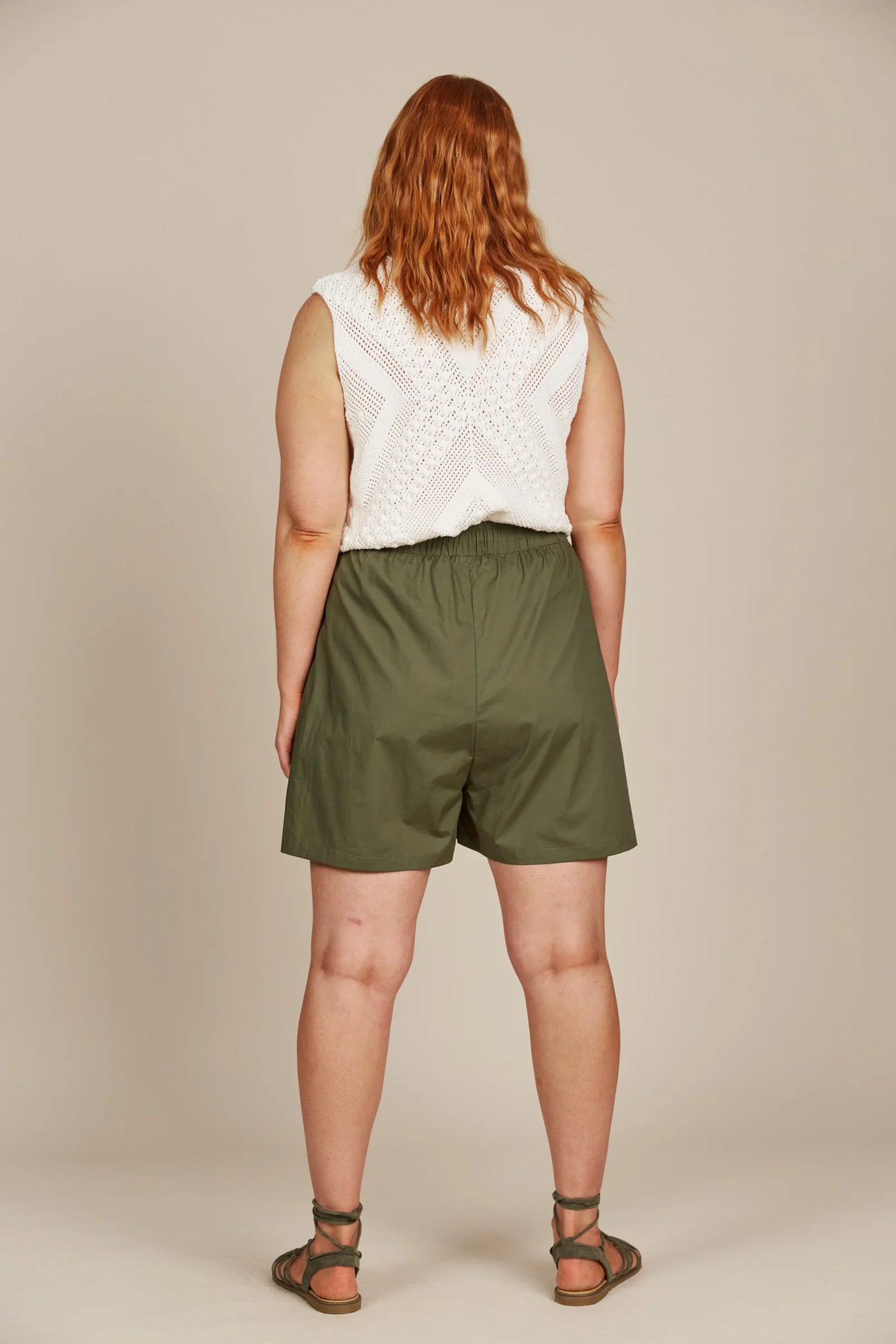 Breezy Cotton Summer Shorts - Olive