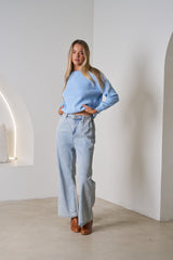 Loula 100% Cotton Cord Knit Sweater