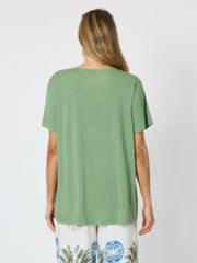 Bay Leaf Top - Fern Multi