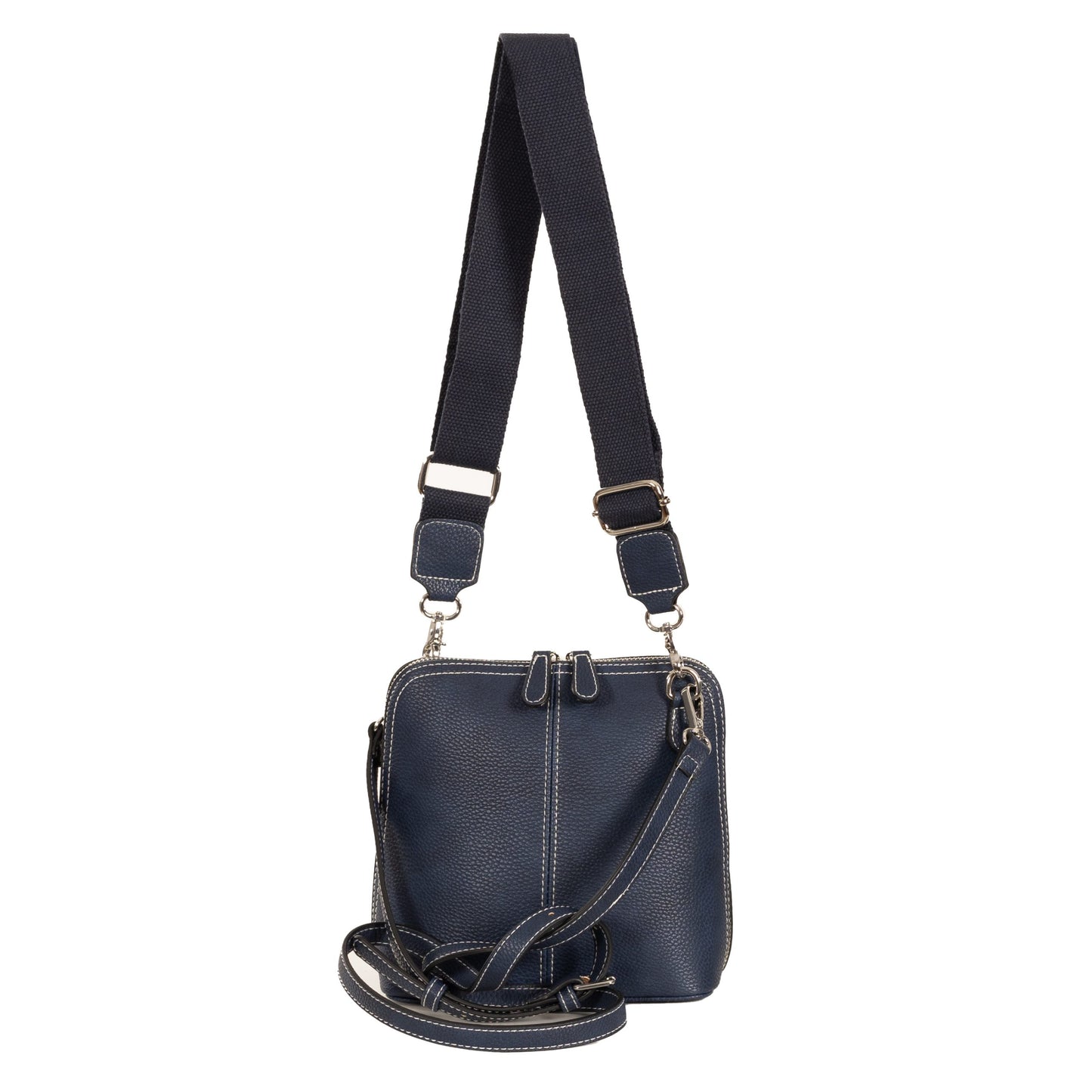 Bianca Double Strap Crossbody Bag - Navy