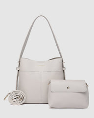 Samantha Bucket Bag -  White