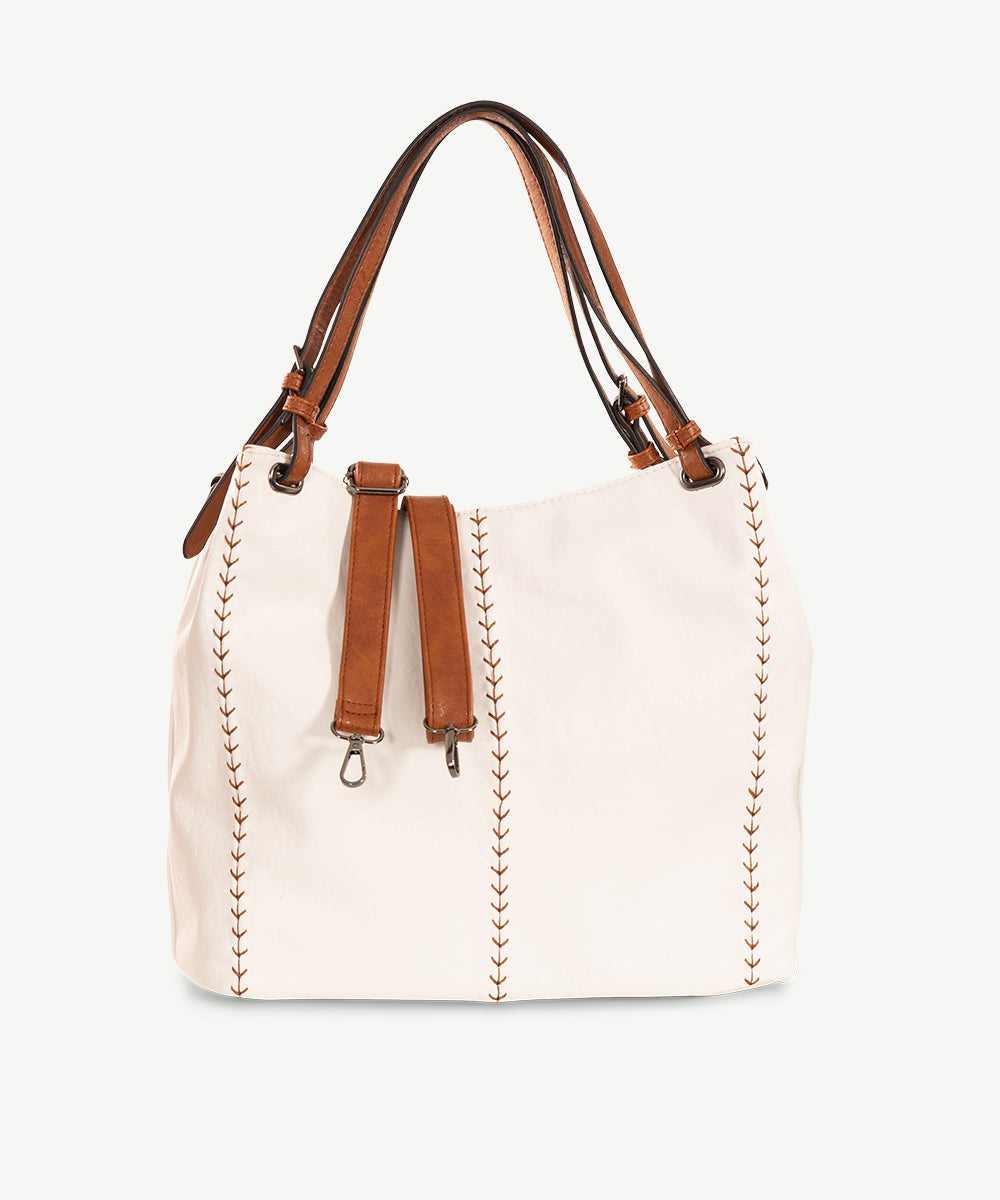 Sassy Duck Margot Shoulder Bag in White