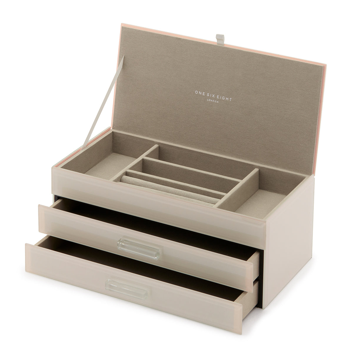 GABRIELLA Nude XL Glass Jewellery Box