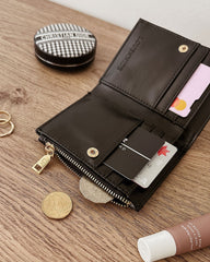 Lily Woven Wallet - Black