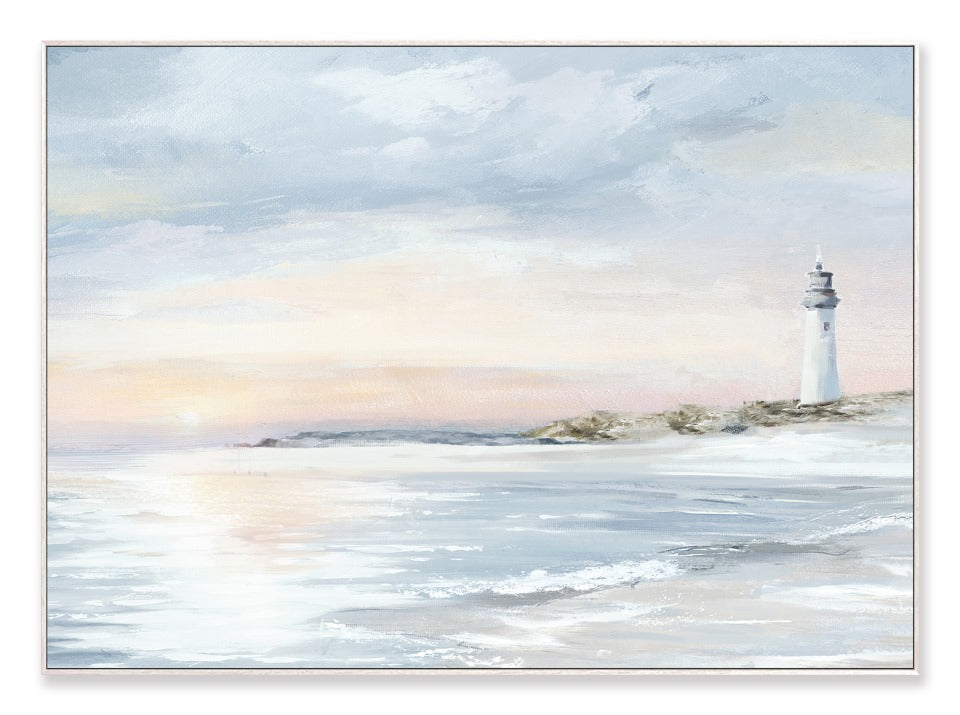 Lighthouse Coastal Artwork – 142×102 cm - In-Store Pickup Only