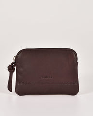 Amara Small Keychain Pouch – Chocolate