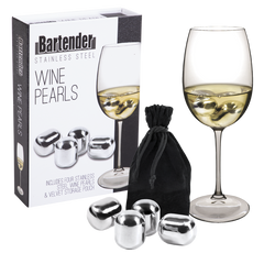 Bartender Stainless Steel Wine Pearls Set