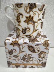 Jacobean White Ceramic Mug