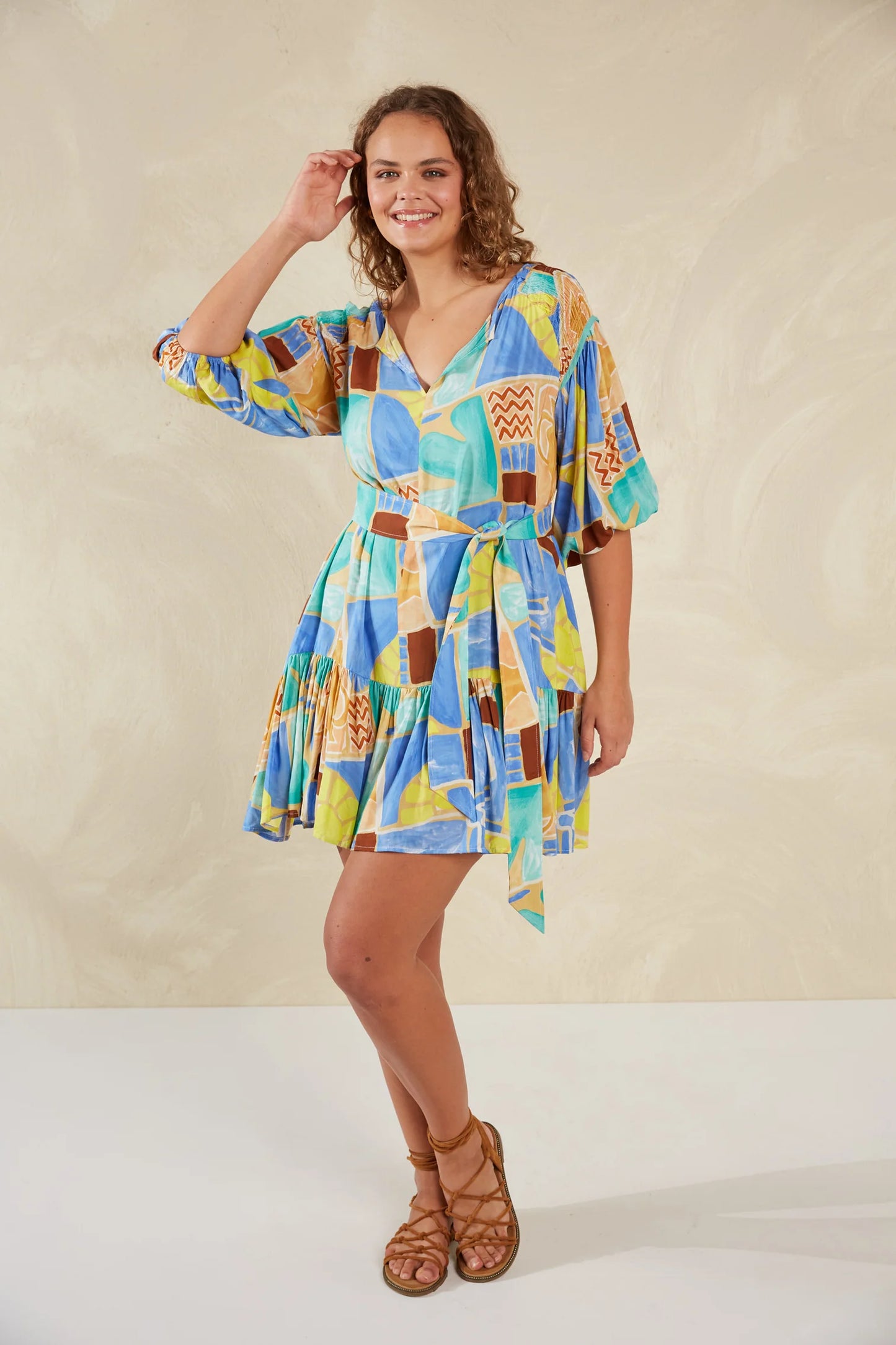 Flirty Bohemian Printed Dress