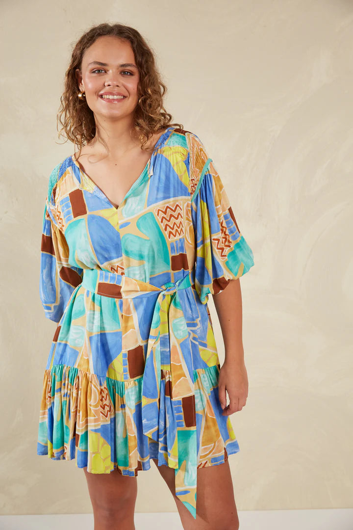 Flirty Bohemian Printed Dress