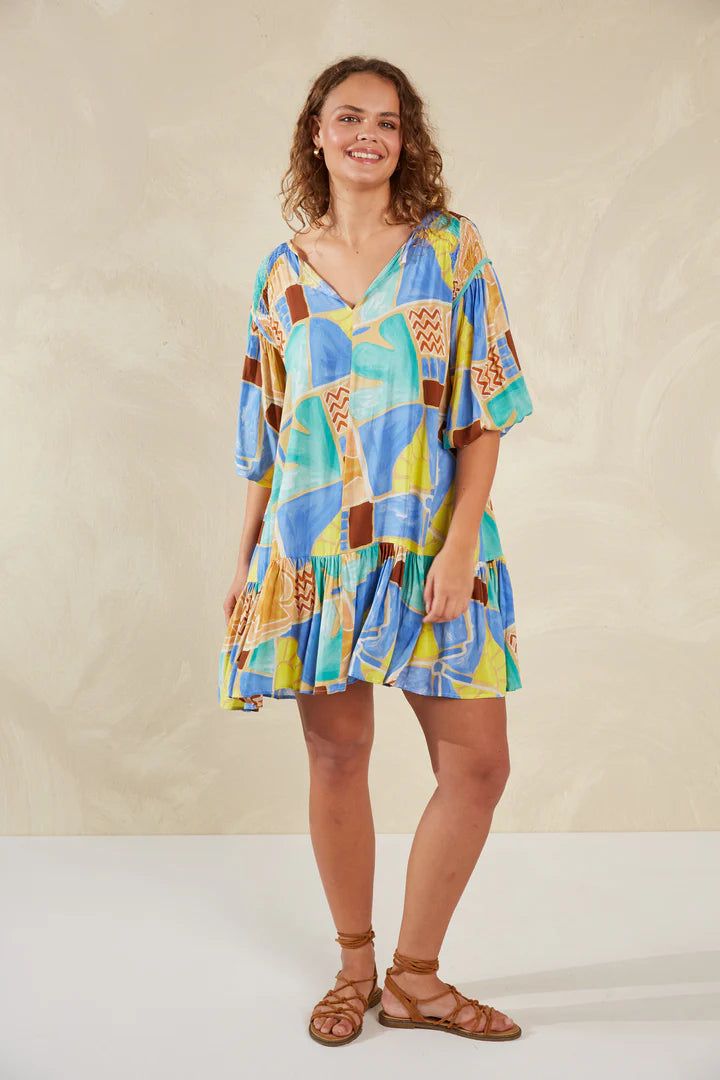 Flirty Bohemian Printed Dress