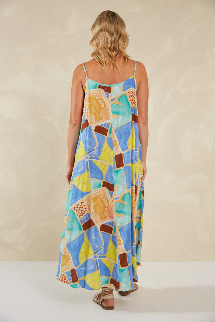 Printed Ankle-Length Tank Dress