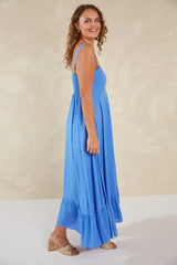 Romantic Maxi Dress - Blue
