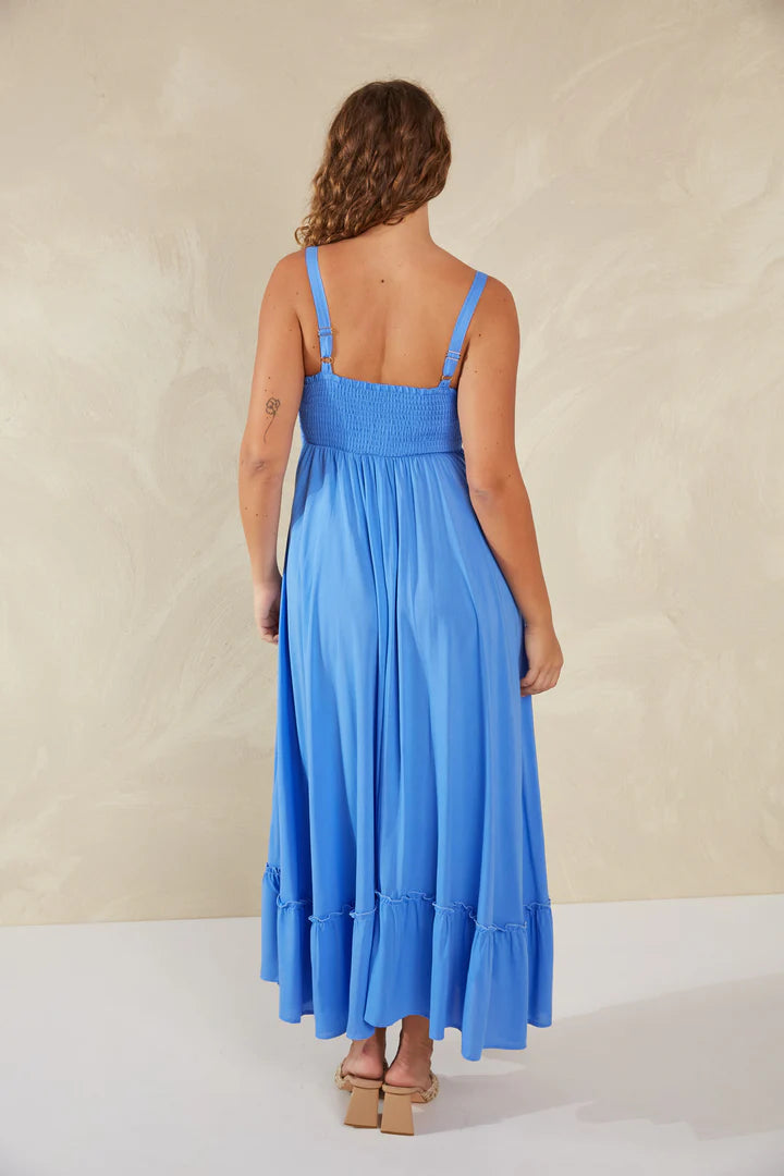 Romantic Maxi Dress - Blue