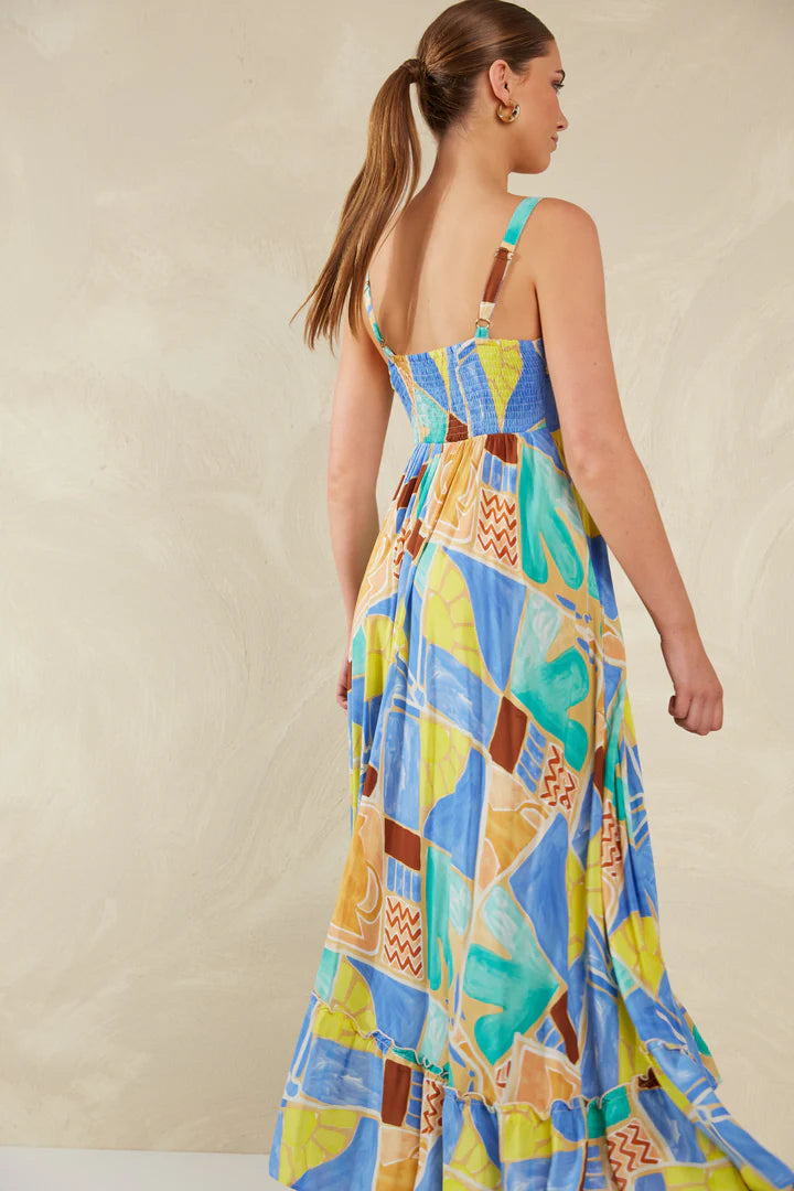 Bohemian Printed Romantic Maxi Dress