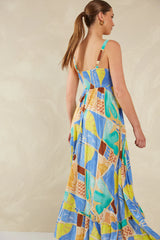 Bohemian Printed Romantic Maxi Dress